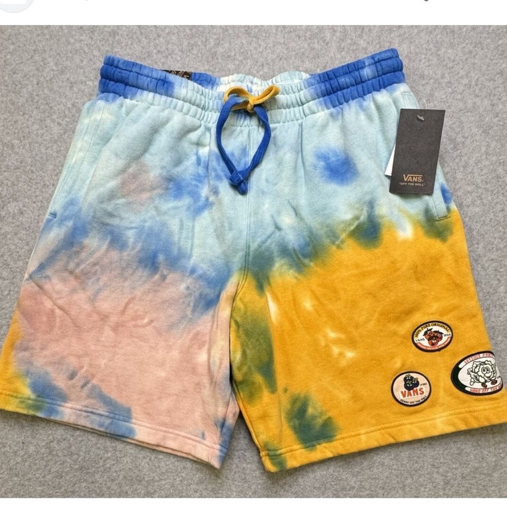 Vans Multicolor Tie-Dye Shorts with Patches